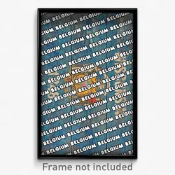 Belgium Wisconsin Poster (WI City Souvenir 11x17 Town Print)