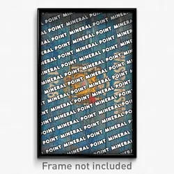 Mineral Point Wisconsin Poster (WI City Souvenir 11x17 Town Print)