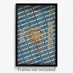 Cedar Grove Wisconsin Poster (WI City Souvenir 11x17 Town Print)
