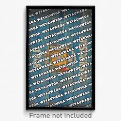 Weyauwega Wisconsin Poster (WI City Souvenir 11x17 Town Print)