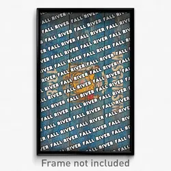 Fall River Wisconsin Poster (WI City Souvenir 11x17 Town Print)
