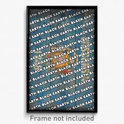 Black Earth Wisconsin Poster (WI City Souvenir 11x17 Town Print)