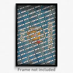 New Lisbon Wisconsin Poster (WI City Souvenir 11x17 Town Print)