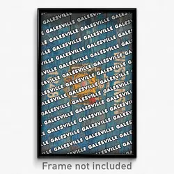 Galesville Wisconsin Poster (WI City Souvenir 11x17 Town Print)