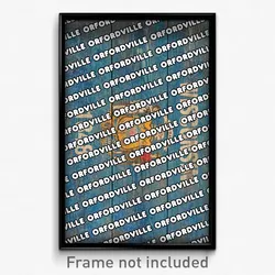Orfordville Wisconsin Poster (WI City Souvenir 11x17 Town Print)