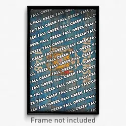 Fall Creek Wisconsin Poster (WI City Souvenir 11x17 Town Print)