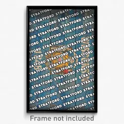 Stratford Wisconsin Poster (WI City Souvenir 11x17 Town Print)