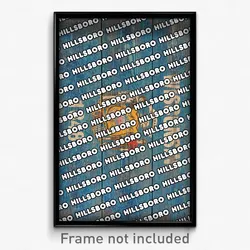 Hillsboro Wisconsin Poster (WI City Souvenir 11x17 Town Print)
