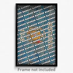 Bangor Wisconsin Poster (WI City Souvenir 11x17 Town Print)