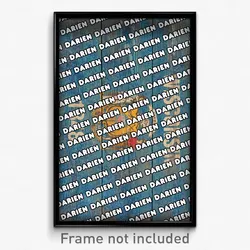 Darien Wisconsin Poster (WI City Souvenir 11x17 Town Print)