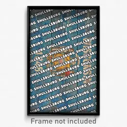Shullsburg Wisconsin Poster (WI City Souvenir 11x17 Town Print)
