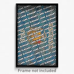 Elkhart Lake Wisconsin Poster (WI City Souvenir 11x17 Town Print)