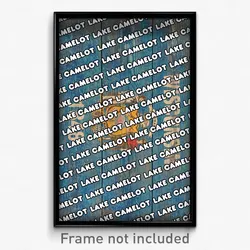 Lake Camelot Wisconsin Poster (WI City Souvenir 11x17 Town Print)