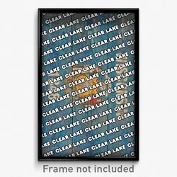 Clear Lake Wisconsin Poster (WI City Souvenir 11x17 Town Print)