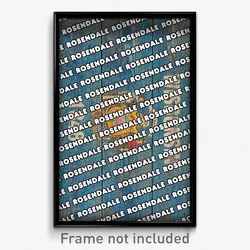 Rosendale Wisconsin Poster (WI City Souvenir 11x17 Town Print)