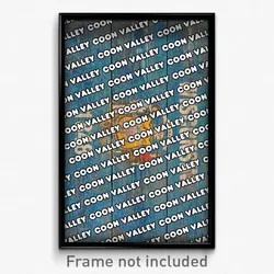Coon Valley Wisconsin Poster (WI City Souvenir 11x17 Town Print)