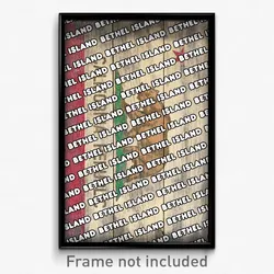 Bethel Island California Poster (CA City Souvenir 11x17 Town Print)