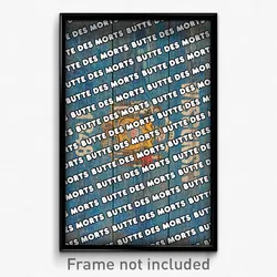 Butte des Morts Wisconsin Poster (WI City Souvenir 11x17 Town Print)