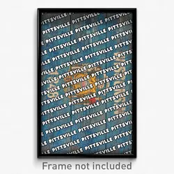 Pittsville Wisconsin Poster (WI City Souvenir 11x17 Town Print)