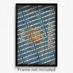 Auburndale Wisconsin Poster (WI City Souvenir 11x17 Town Print)