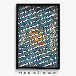 Lake Arrowhead Wisconsin Poster (WI City Souvenir 11x17 Town Print)