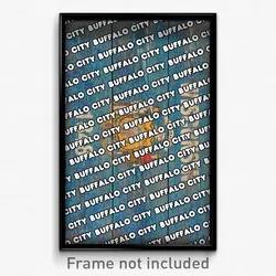 Buffalo City Wisconsin Poster (WI City Souvenir 11x17 Town Print)