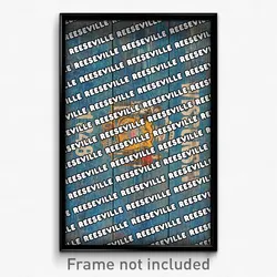 Reeseville Wisconsin Poster (WI City Souvenir 11x17 Town Print)