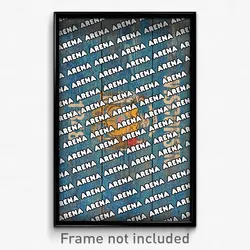 Arena Wisconsin Poster (WI City Souvenir 11x17 Town Print)