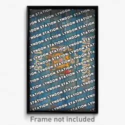 Lyndon Station Wisconsin Poster (WI City Souvenir 11x17 Town Print)