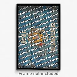 Cassville Wisconsin Poster (WI City Souvenir 11x17 Town Print)