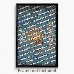 Wonewoc Wisconsin Poster (WI City Souvenir 11x17 Town Print)