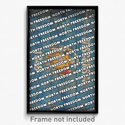 North Freedom Wisconsin Poster (WI City Souvenir 11x17 Town Print)