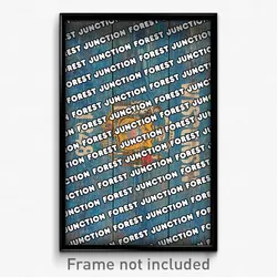 Forest Junction Wisconsin Poster (WI City Souvenir 11x17 Town Print)