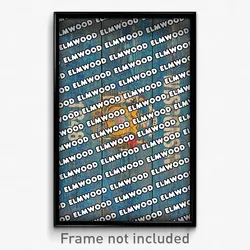 Elmwood Wisconsin Poster (WI City Souvenir 11x17 Town Print)