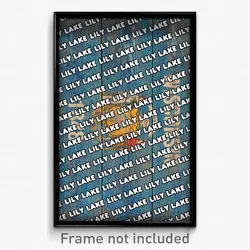 Lily Lake Wisconsin Poster (WI City Souvenir 11x17 Town Print)