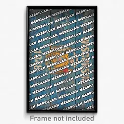 Merrillan Wisconsin Poster (WI City Souvenir 11x17 Town Print)