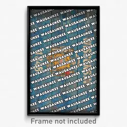 Wausaukee Wisconsin Poster (WI City Souvenir 11x17 Town Print)