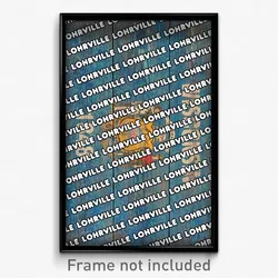 Lohrville Wisconsin Poster (WI City Souvenir 11x17 Town Print)