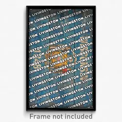 Livingston Wisconsin Poster (WI City Souvenir 11x17 Town Print)