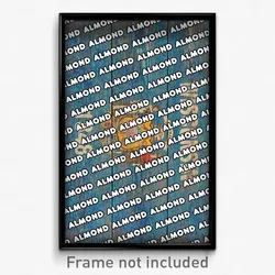 Almond Wisconsin Poster (WI City Souvenir 11x17 Town Print)