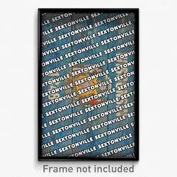 Sextonville Wisconsin Poster (WI City Souvenir 11x17 Town Print)