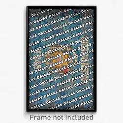 Dallas Wisconsin Poster (WI City Souvenir 11x17 Town Print)