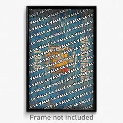 La Valle Wisconsin Poster (WI City Souvenir 11x17 Town Print)