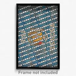 Fairwater Wisconsin Poster (WI City Souvenir 11x17 Town Print)