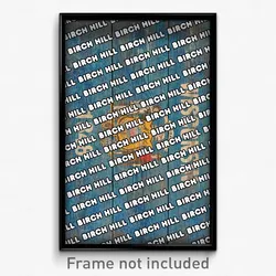 Birch Hill Wisconsin Poster (WI City Souvenir 11x17 Town Print)