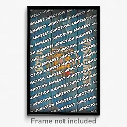 Amherst Junction Wisconsin Poster (WI City Souvenir 11x17 Town Print)