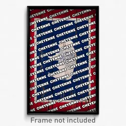 Cheyenne Wyoming Poster (WY City Souvenir 11x17 Town Print)