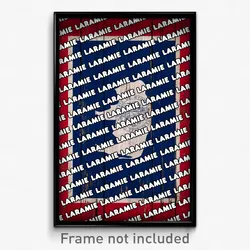 Laramie Wyoming Poster (WY City Souvenir 11x17 Town Print)