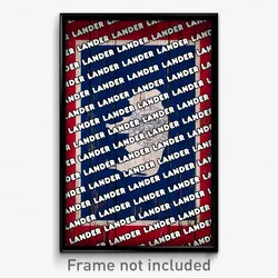Lander Wyoming Poster (WY City Souvenir 11x17 Town Print)