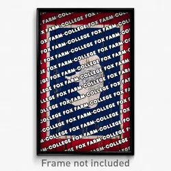Fox Farm-College Wyoming Poster (WY City Souvenir 11x17 Town Print)